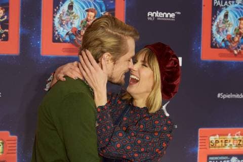 Isabell Horn with Friend Jens Ackermann World premiere Germany greatest Children show Game with the Time in Frederick city Palace Berlin at 19 11 2017 World premiere Game with the Time