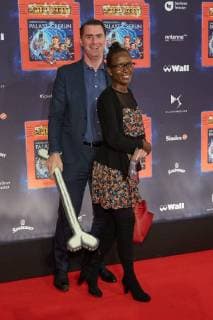 Andrej Hermlin with Woman Joyce World premiere Germany greatest Children show Game with the Time in Frederick city Palace Berlin at 19 11 2017 World premiere Game with the Time