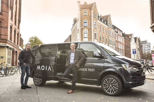Hanover 04 10 17 Moia Start the New Ride Service in Hanover Ole Harms 42 CEO Robert Henrich COO 48