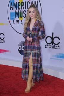 November 19, 2017 - Los Angeles, CA, U.S. - 19 November 2017 - Los Angeles, California - Sabrina Carpenter. 2017 American Music Awards held at Microsoft Theater in Los Angeles. Photo Credit: AdMedia Los Angeles U.S. - ZUMAa123 20171119_zaa_a123_182 Copyright: xBirdiexThompsonx