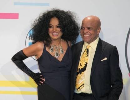 November 19, 2017 - Los Angeles, California, U.S - (L-R) Diana Ross and Berry Gordy pose in the Press Room of the 2017 American Music Awards held on Sunday, November 19, 2017 at the Microsoft Theatre in Los Angeles, California. Los Angeles U.S. - ZUMAp124 20171119_zaa_p124_103 Copyright: xJavierxRojasx