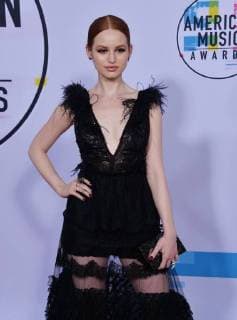 Actress Madelaine Petsch arrives for the annual American Music Awards held at Microsoft Theater in Los Angeles, on November 19, 2017.  LAP20171119139 JIMxRUYMEN