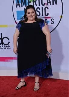 Actress Chrissy Metz arrives for the annual American Music Awards held at Microsoft Theater in Los Angeles, on November 19, 2017.  LAP20171119128 JIMxRUYMEN