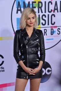 Singer and actress Selena Gomez arrives for the annual American Music Awards held at Microsoft Theater in Los Angeles, on November 19, 2017.  LAP20171119146 JIMxRUYMEN
