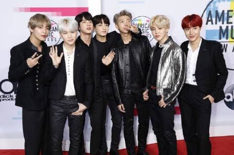 BTS Boys at the award Ceremony the 44 American Music Awards in Microsoft Theatre Los Angeles 19 11 2017 Foto:xD.xBedrosianx xFuturexImage