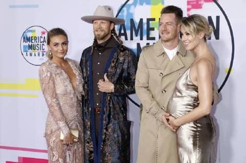 Hayley Stommel Tyler Hubbard Brian Kelley and Brittney Marie Cole at the award Ceremony the 44 American Music Awards in Microsoft Theatre Los Angeles 19 11 2017 Foto:xD.xBedrosianx xFuturexImage