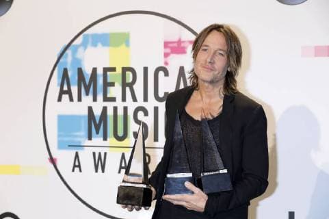 Keith Urban at the award Ceremony the 44 American Music Awards in Microsoft Theatre Los Angeles 19 11 2017 Foto:xD.xBedrosianx xFuturexImage