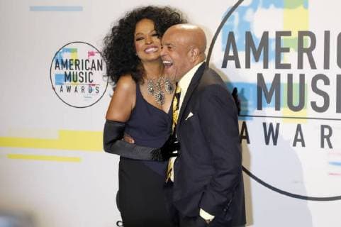 Diana Ross and Berry Gordy at the award Ceremony the 44 American Music Awards in Microsoft Theatre Los Angeles 19 11 2017 Foto:xD.xBedrosianx xFuturexImage