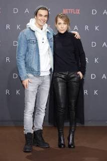 Louis Hero and Sanny van European premiere the first German NETFLIX Original Series Dark in Zoopalast in Berlin at 20 11 207 European premiere Dark