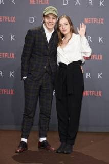 Gabor Lenz and Nelli Thalbach European premiere the first German NETFLIX Original Series Dark in Zoopalast in Berlin at 20 11 207 European premiere Dark