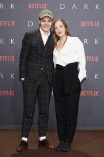 Gabor Lenz and Nelli Thalbach European premiere the first German NETFLIX Original Series Dark in Zoopalast in Berlin at 20 11 207 European premiere Dark