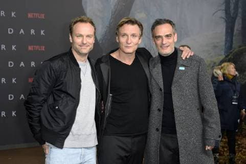 Mark Waschke Oliver Masucci and Anatole Taubman at the Premiere the NETFLIX Series Dark in Cinema in Zoo Palace Berlin 20 11 2017 Foto:xF.xKernx xFuturexImage