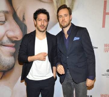 Fahri Yardim Nile Scriptwriter and Producer Arrival to Premiere Whatever happens in Cinema Astor Film Lounge in Berlin at 21 11 2017
