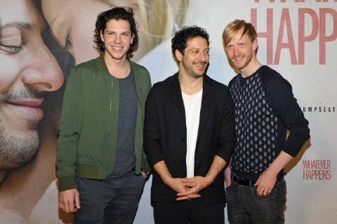 Fahri Yardim with St Beaufort Arrival to Premiere Whatever happens in Cinema Astor Film Lounge in Berlin at 21 11 2017