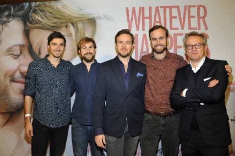 St Beaufort are a Berlin Americana Folk and Blue Grass Tie Nile Dr Benjamin Grosch Producer Arrival to Premiere Whatever happens in Cinema Astor Film Lounge in Berlin at 21 11 2017