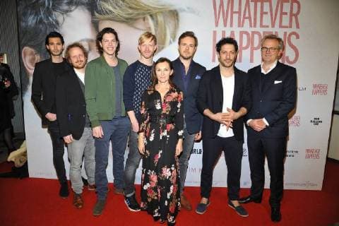 Filmcast with all of them Performers Producers and Arrival to Premiere Whatever happens in Cinema Astor Film Lounge in Berlin at 21 11 2017
