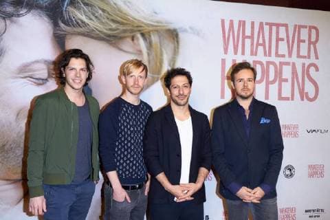 Bastian Hagen David Zimmerschied Fahri Yardim and Niels Director Premiere from Whatever happens in Berlin at 21 11 2017 Premiere Whatever happens