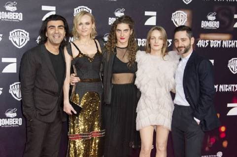 Fatih Akin Diane Kruger Samia Hanna Hilsdorf and Denis Moschitto at the Premiere the Cinema out the Nothing in Cinemaxx at Dammtor Hamburg 21 11 2017 Foto:xF.xKernx xFuturexImage