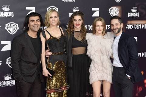 Fatih Akin Diane Kruger Samia Hanna Hilsdorf and Denis Moschitto at the Premiere the Cinema out the Nothing in Cinemaxx at Dammtor Hamburg 21 11 2017 Foto:xF.xKernx xFuturexImage