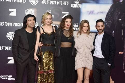 Fatih Akin Diane Kruger Samia Hanna Hilsdorf and Denis Moschitto at the Premiere the Cinema out the Nothing in Cinemaxx at Dammtor Hamburg 21 11 2017 Foto:xF.xKernx xFuturexImage