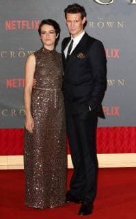 The Crown Series 2 World TV premiere London, UK. Claire Foy and Matt Smith at The Crown Series 2 World TV premiere at the Odeon Leicester Square, London on Tuesday 21 November 2017 LMK73-J1163 -221117 