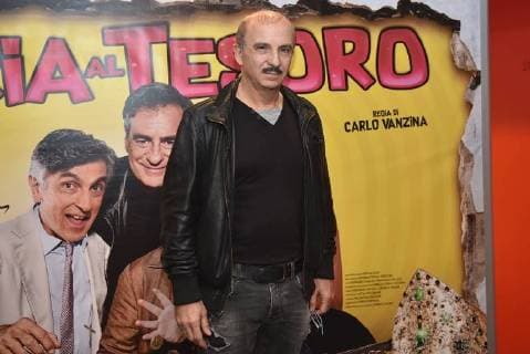 Italy: Photocall of Caccia Al Tesoro Italian actor Carlo Buccirosso during the photocall of the Italian film Caccia al Tesoro directed by Carlo Vanzina Napoli Italy Cinema Metropolitan  PaolaxVisone