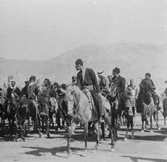 The Arab Independence Movement Armed and mounted Arabs from the country join in the demonstrations in Damascus against a French Magnate 27 July 1920, Syrian Arab Republic Copyright: Topfoto  UnitedArchivesEU012622