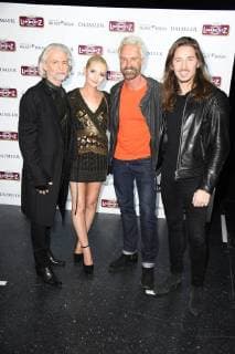 Hermann Buehlbecker Anna Hiltrop Michael Reh Gil Ofarim at the presentation of the Lambertz Fine Art Calendar 2018 in the Friedrichstadtpalast in Berlin on 22.11.2017