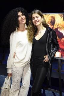 Janine White with daughter Gloria at the presentation of the Lambertz Fine Art Calendar 2018 in the Friedrichstadtpalast in Berlin on 22.11.2017