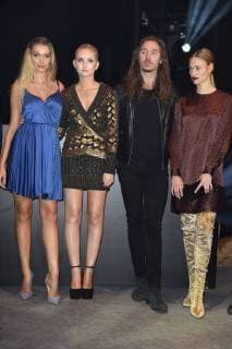 Melinda London Anna Hiltrop Gil Ofarim Cosima Auermann at the presentation of the Lambertz Fine Art Calendar 2018 in the Friedrichstadtpalast in Berlin on 22.11.2017