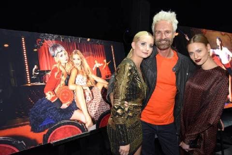 Anna Hiltrop Michael Reh Cosima Auermann at the presentation of the Lambertz Fine Art calendar 2018 in the Friedrichstadtpalast in Berlin on 22.11.2017