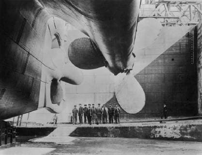 May 31, 1911 - RMS Titanic about to be Launched, Belfast, Ireland, Bain News Service, May 31, 1911 - ZUMAg145 19110531_zza_g145_001 Copyright: xJTxVintagex