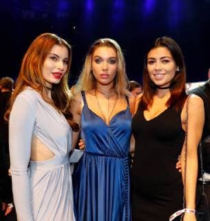 Rebecca Kunikowski Melinda London Tahnee Roessler at the LAMBERTZ Fine Art Calendar Presentation in the Friedrichstadtpalast Berlin