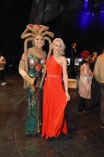 Paula Jackson Sarah Knappik at the LAMBERTZ Fine Art Calendar Presentation in the Friedrichstadtpalast Berlin