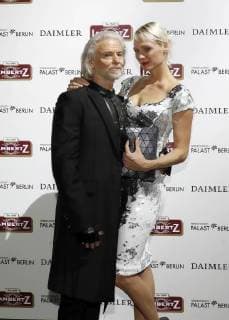 Dr Hermann Buehlbecker Sole owner LAMBERTZ Nele Hermann at the LAMBERTZ Fine Art calendar presentation in the Friedrichstadtpalast Berlin