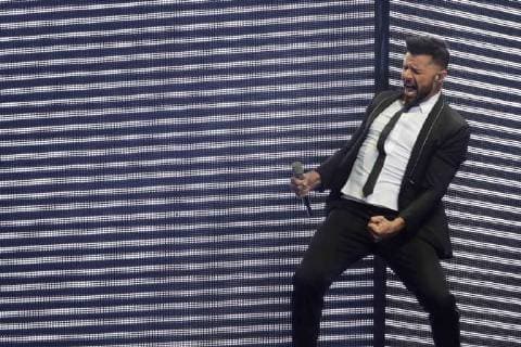 November 25, 2017 - EUM20171125ESP13.JPG.CIUDAD DE MEXICO MusicMusica-Ricky Martin.- Concierto del cantante puertorriqueno, Ricky Martin, en el Zocalo de esta capital, 25 de noviembre de 2017. Foto: Agencia EL UNIVERSALIvan StephensJMA.  - ZUMAu78_ 20171125_zaf_u78_120 Copyright: xElxUniversalx