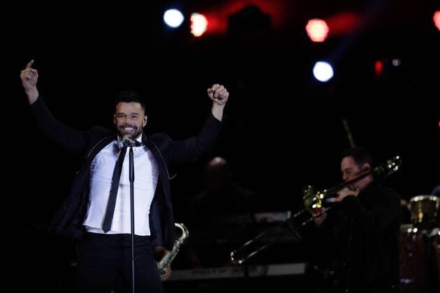 November 25, 2017 - EUM20171125ESP24.JPG.CIUDAD DE MEXICO MusicMusica-Ricky Martin.- Concierto del cantante puertorriqueno, Ricky Martin, en el Zocalo de esta capital, 25 de noviembre de 2017. Foto: Agencia EL UNIVERSALIvan StephensJMA.  - ZUMAu78_ 20171125_zaf_u78_131 Copyright: xElxUniversalx
