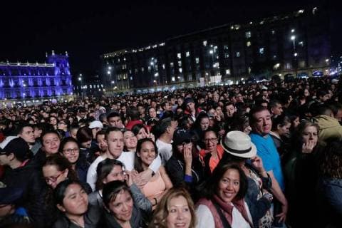 November 25, 2017 - EUM20171125ESP25.JPG.CIUDAD DE MEXICO MusicMusica-Ricky Martin.- Aspectos del concierto del cantante puertorriqueno, Ricky Martin, en el Zocalo de esta capital, 25 de noviembre de 2017. Foto: Agencia EL UNIVERSALIvan StephensJMA.  - ZUMAu78_ 20171125_zaf_u78_132 Copyright: xElxUniversalx