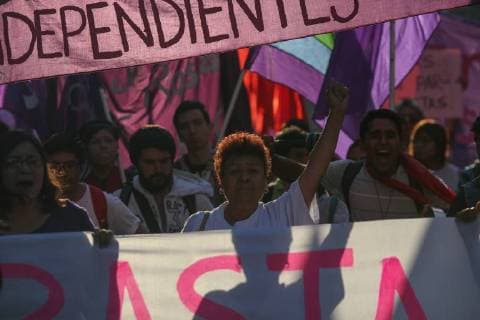 November 26, 2017 - Mexico City, Mexico - Women march marking the International Day for the Elimination of Violence against Women, in Mexico City, Saturday, Nov. 25, 2017. They are demanding justice in the face of the many missing and murder cases against women, that have not been resolved by Mexican authorities. Mexico City Mexico  - ZUMAn230 20171126_zaa_n230_004 Copyright: xEmilioxEspejelx