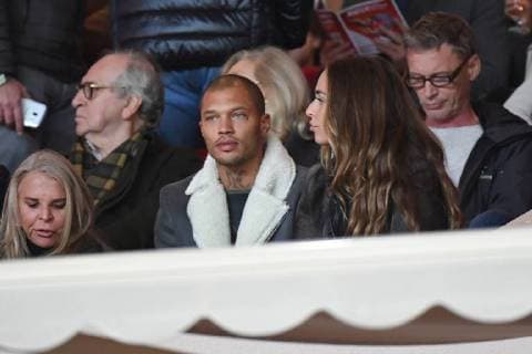 Tina Green, Jeremy Meeks et Chloe Green - Monaco vs Paris SG CELEBRITES : Monaco vs Paris SG - Ligue 1 Conforama - 26 11 2017 lioneLURMAN PANORAMIC 