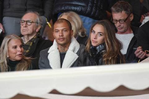 Tina Green, Jeremy Meeks et Chloe Green - Monaco vs Paris SG CELEBRITES : Monaco vs Paris SG - Ligue 1 Conforama - 26 11 2017 lioneLURMAN PANORAMIC 