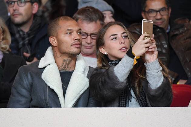 Tina Green, Jeremy Meeks et Chloe Green - Monaco vs Paris SG CELEBRITES : Monaco vs Paris SG - Ligue 1 Conforama - 26 11 2017 lioneLURMAN PANORAMIC 