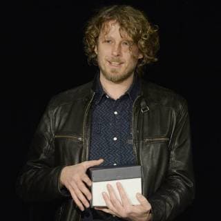 Norwegian playwright Fredrik Brattberg received the Ferdinand Vanek Award for The Position drama, in Prague, Czech Republic, on November 26, 2017. (CTKxPhoto OndrejxDeml) CTKPhotoP201711260654901  dml 002