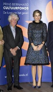 27-11-2017 Amsterdam Queen Maxima during the Prince Bernhard Cultuurfonds award at the Muziekgebouw aan ’t IJ in Amsterdam. The award, 150.000 euro, was presented to writer Geert Mak.  Copyright: xPPE WERFx