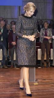 27-11-2017 Amsterdam Queen Maxima during the Prince Bernhard Cultuurfonds award at the Muziekgebouw aan ’t IJ in Amsterdam. The award, 150.000 euro, was presented to writer Geert Mak.  Copyright: xPPE WERFx