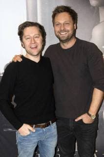 Adrian Topol and Christoph Letkowski at the special screening of the movie The four-handed in the Cinemaxx Berlin Potsdamer Platz Berlin 27 11 2017 Foto:xK.xWernerx xFuturexImage