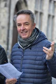 the choir director Michael Kokott is posing on the 28th of january 2017 in Cologne at the press conference to sing the song Singing Sing Singing concert in Cologne Gürzenich