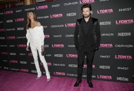 Sebastian Stan arrives on the red carpet at the I, Tonya New York Premiere at Village East Cinema on November 28, 2017 in New York City.  NYP20171128129 JOHNxANGELILLO