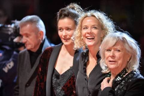 Premiere of the feature film FORGET ABOUT NICK in Essen Actress Tinka Fürst left Actress Katja Riemann Center and director Margarethe von Trotta right on 28 11 2017 at the premiere of the movie Forget about Nick in the Lichtburg in Essen FORGET ABOUT NICK is the latest film of the renowned and many Award-winning director Margarethe von Trotta xAGx