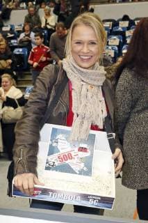 Nova Meierhenrich bem Benefiz Football game Kicken mit Herz 2017 at the Alsterdorfer Sporthalle Hamburg 03 12 2017 Foto:xC.xTamckex xFuturexImage